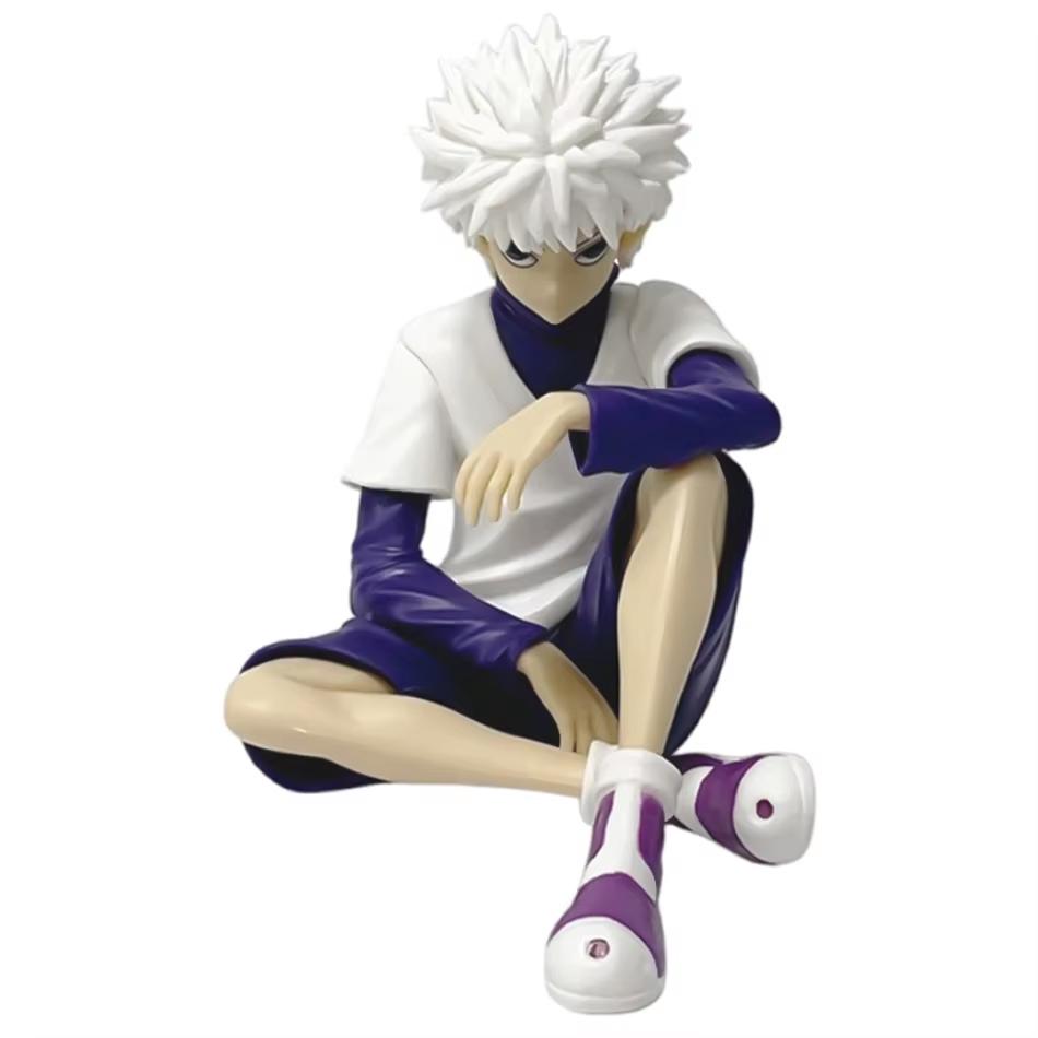 Anime Pg Hunter×hunter Gon Freecss Killua Zoldyck Statue Sitting Figure Pvc Model Collection Desktop Car Ornament Adult Toy