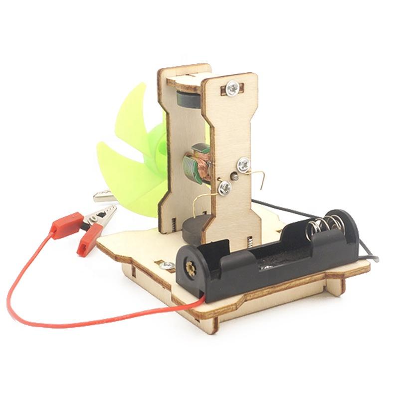 Wooden Physics Assembly Kit Electric Motor STEM Diy Science Experiment Education Toy