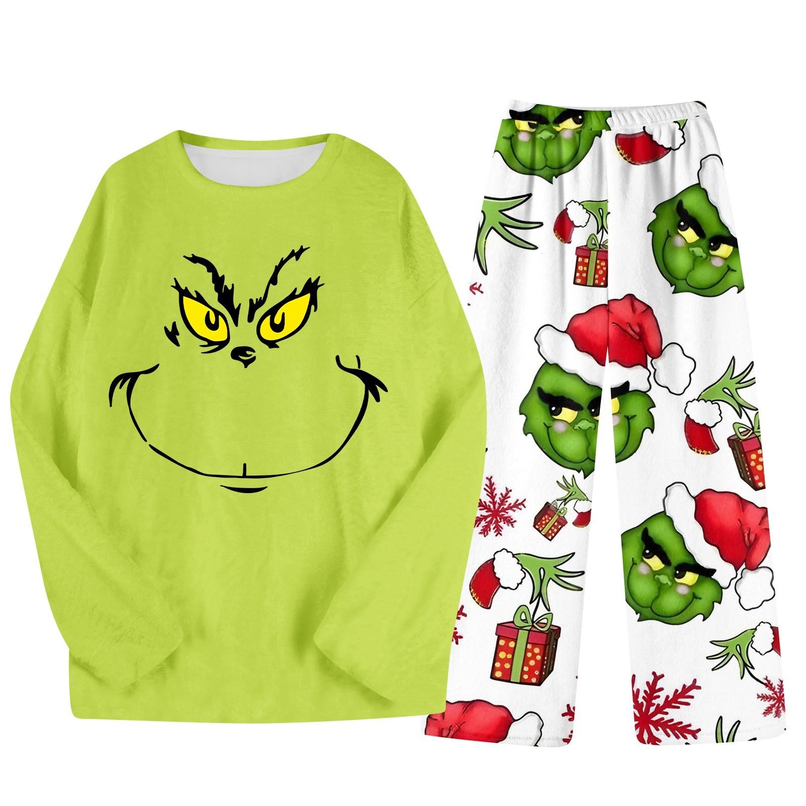 

Комплект из двух предметов для взрослых, топ с круглым вырезом и длинными рукавами, эластичные брюки, пижамный комплект, костюм для отдыха XL белый