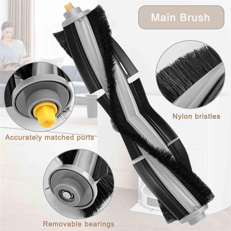 AEE4-Accessories For Ecovacs Deebot X1 TURBO /OMNI Robot Vacuum Cleaner Parts Brushes Brush HEPA Filter Mop