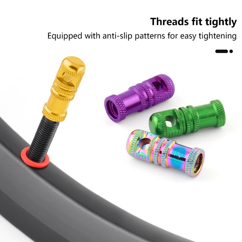 Aluminum Alloys Bike Airvalve Cap And Cores Remover Tool Leakage Prevention Light weight Multis Color For Cycling Accessories