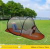 Nuovo Telo Tenda da Campeggio Esterno Anti-Zanzare Portatile Esterno Tipo Barca Installazione Gratuita Lancio a Mano Viaggio Zanzariera