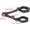 33mm-58mm Uchwyt Reflektora Mocowanie Zacisk Rura Lagowa Uchwyt Lampy 54mm 49mm 45mm 41mm 37mm Motocykl Bobber Cafe Racer Uniwersalny(Pasuje do 45-49mm Czarny)