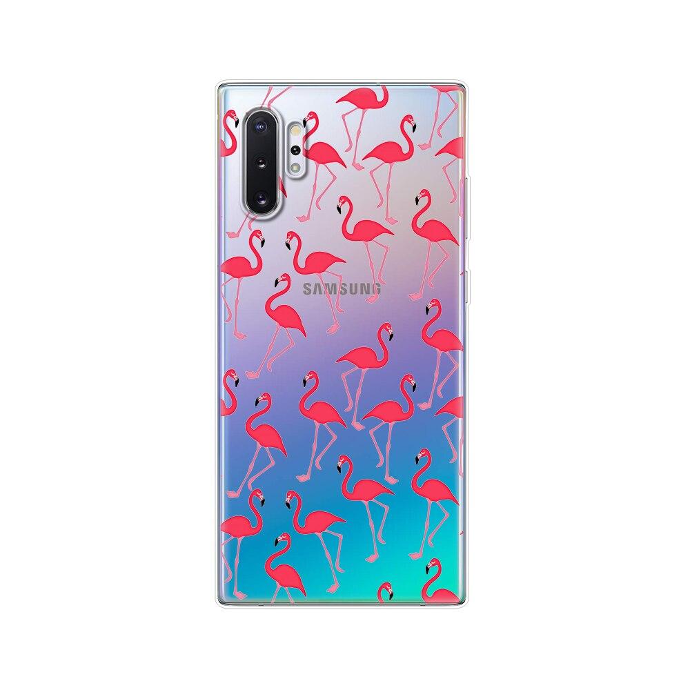 Silikonový kryt na telefon Pro Samsung Galaxy Note 10 Note10 Pouzdro Měkký TPU Zadní kryt Pro Samsung Note 10 plus fundas Coque nárazník