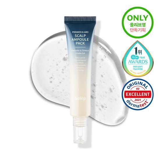 Solep Hair Loss Relief/Scalp Soothing/Cooling, Scalp Nourishing Ampoule 40ml (+100ml Anti-Hair Loss Shampoo Free)