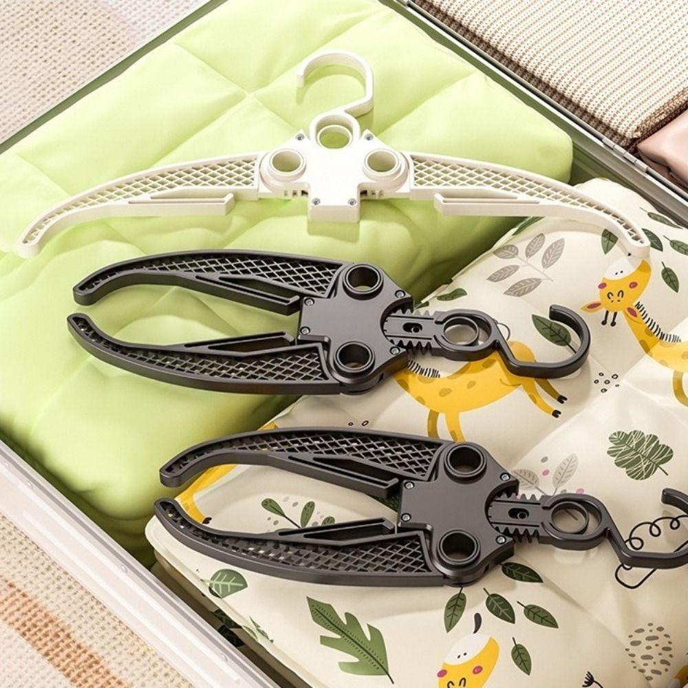 5 Pieces Wide Shoulder Portable Suit Hanger Retractable Coat Hangers Folding Clothes Hanger  Closet