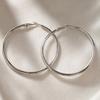 1 Pair Thick Chunky Hoop Earrings for Women, Large Round Circle Hooped Earrings, Hypoallergenic Lightweight Jewelry Gift