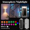 Adjustable Night Light With Motion-activated LED Lamp And Wall-mounted Base, Rechargeable, Suitable For Corridors, Bathrooms And Bedrooms.