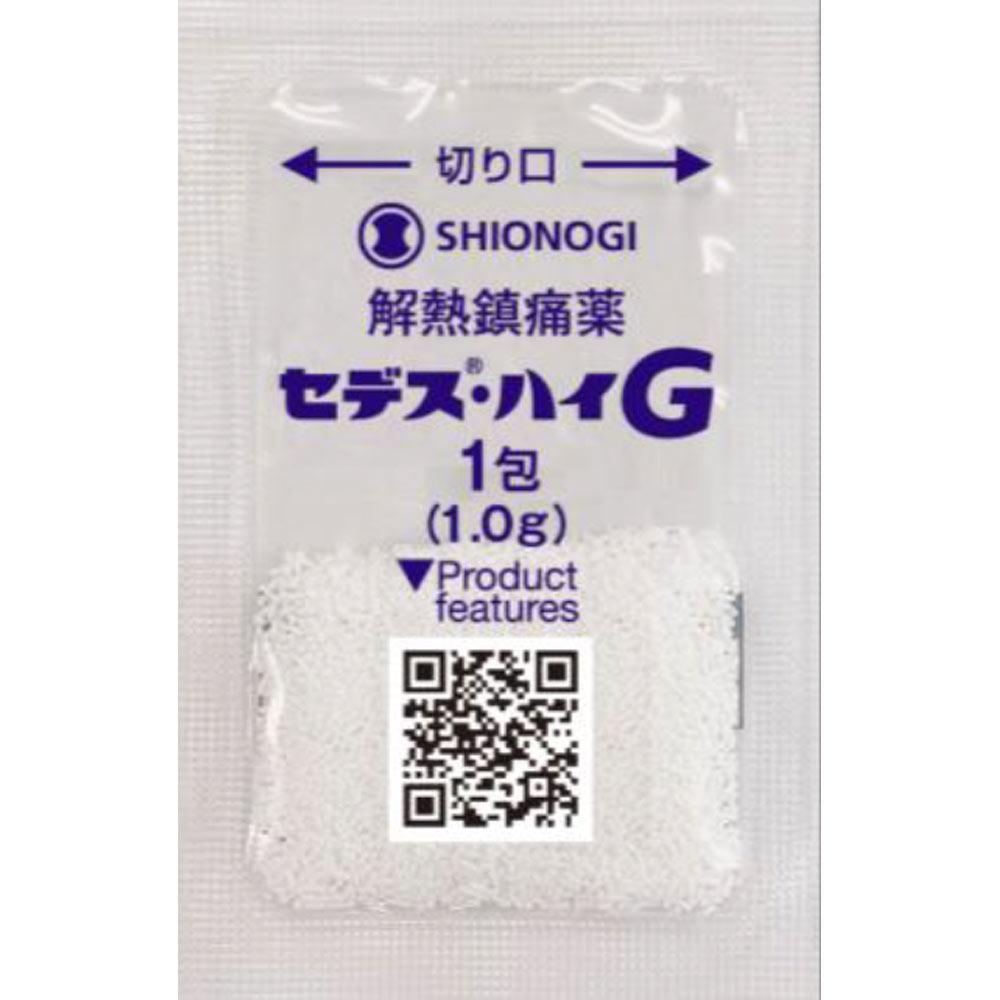 Shionogi Healthcare Sedex -High G 18 packets Pyridine-based Preparations Indications: -Pain relief for headaches, menstrual cramps, toothaches, neural