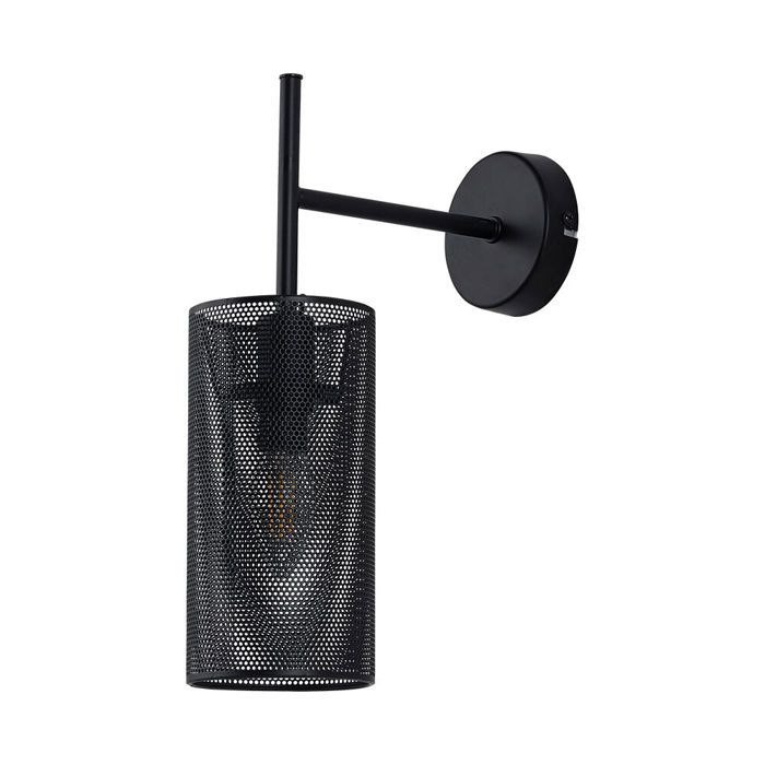Wandleuchte 1xE14 23W IP20 – Schwarzes Metall