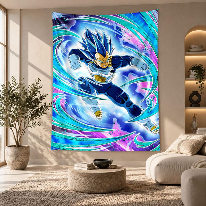 Decorative Tapestry,Vegeta Printed Wall Art, Lightweight Wall Hanging For Bedroom Background