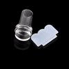 2Pcs Clear Stamper Scraper Mini DIY Nail Art Image Plate Transfer Manicure Tool