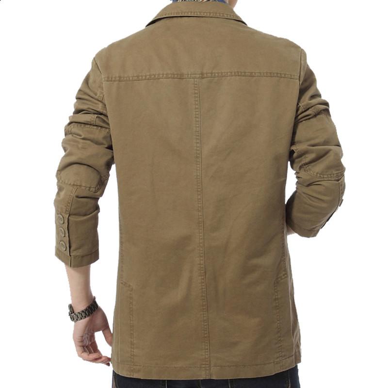 Frühling und Herbst Casual Anzug Herren Baumwolljacke Herren Koreanische Ausgabe mittleren Alters Große Größe Kleiner Anzug Herren