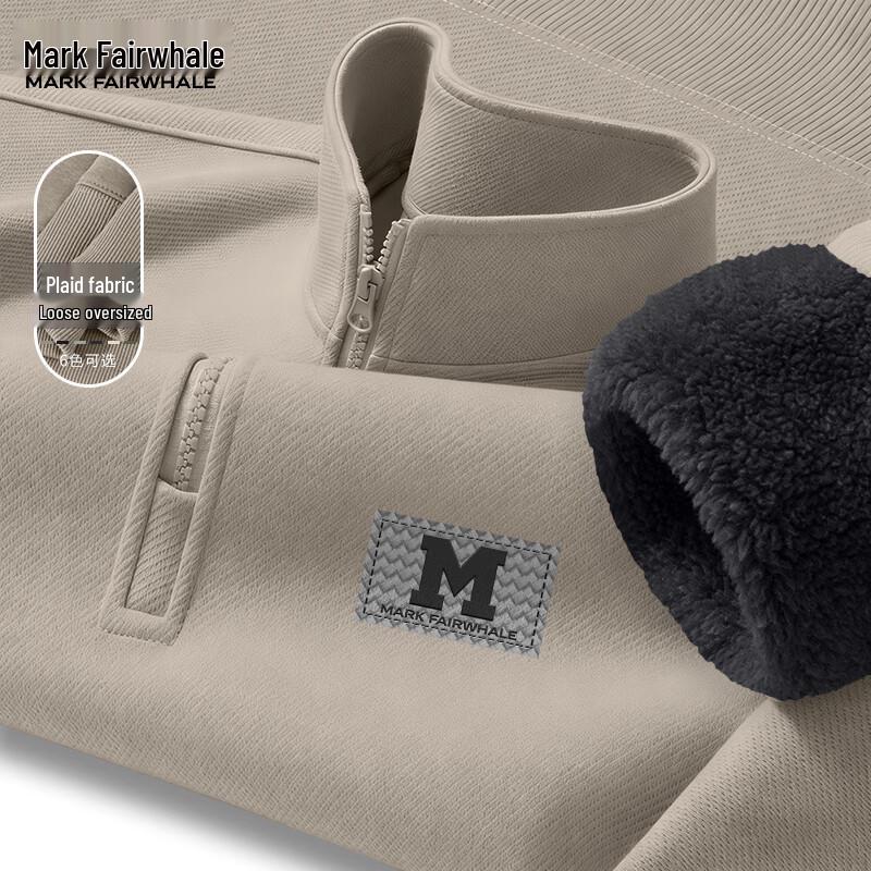 Mark Hua Fei Men s Heavyweight Fleece Lined Half-Zip Pullover XL