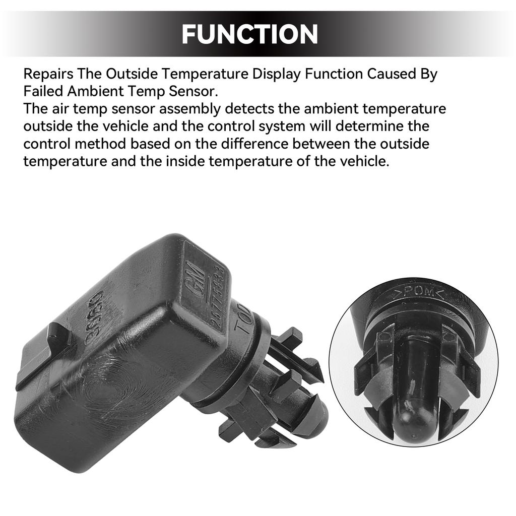 Outside Ambient Air Temperature Sensor 25775833 15936931 For GM GMC Buick Chevrolet Cruze Cadillac Opel Vauxhall Astra Vectra