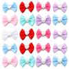 20pcs/lot Sweet Cute Colorful Ribbon Bows Polyester Bow Tie For Kids Girls DIY Jewelry Making Headwear Hairpin Gifts Accessories
