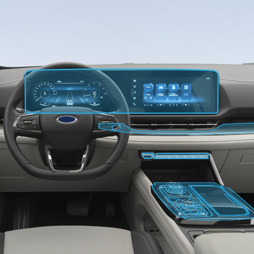 Auto TPU Folie für Ford Territory 2026 2026 Equator Sport PPF Vorgeschnittene Abdeckfolie Auto Mittelkonsolenbildschirm Innenzubehör
