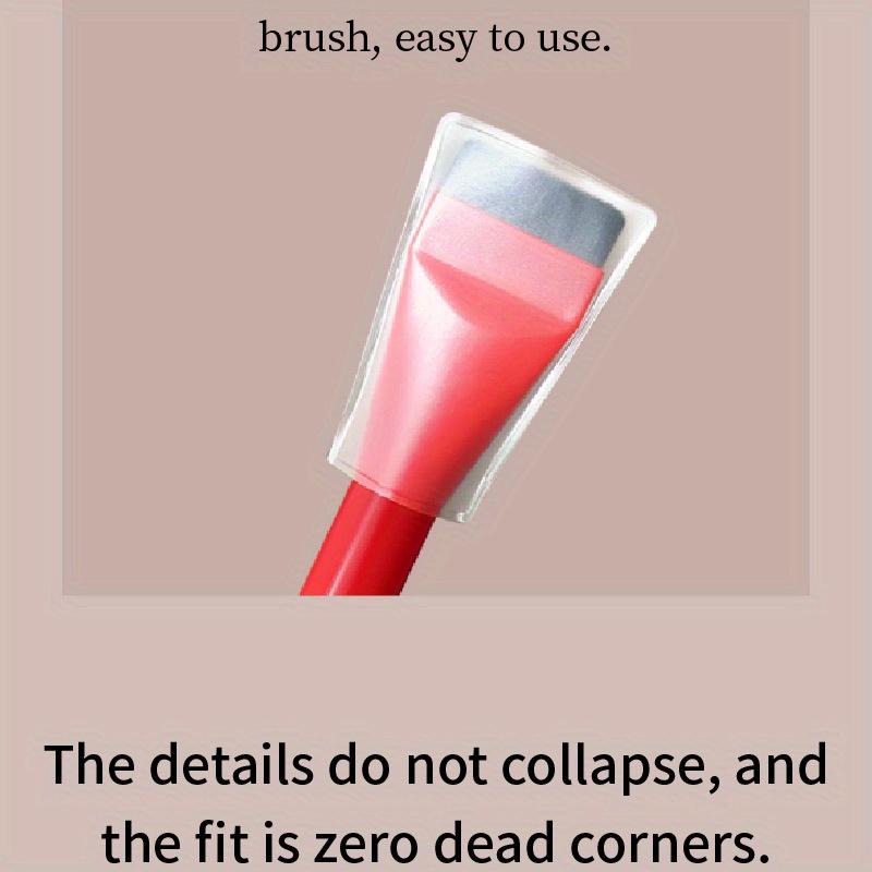 5 szt. bezszwowy pędzel do podkładu, płaska główka, nie wchłania pudru, pędzel do kremu mieszanego, pędzel do makijażu codziennego, miękkie włókno, przyjazny dla skóry, narzędzie do makijażu