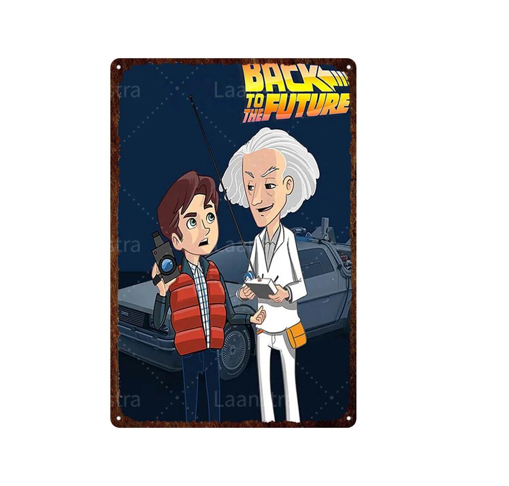 Retro Poster Movie Back To The Future Tin Sign Painting Metal Plaque Vintage Bar Family Wall Decor Unique Decoration Painting
