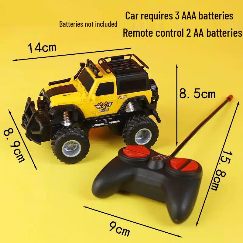 Remote-Control Off-Road Vehicle Cake Decoration for Boys' Birthday – Racing Flag Insert Cards