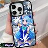Konosuba Aqua Matte Surface Magsafe Mobile Phone Case for iPhone 17 16 15 14 13 12 11 Air Pro Max Plus Colorful Cover