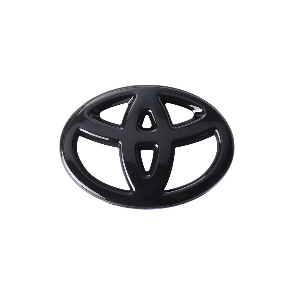 

2026 Новый Для Toyota 1 шт. Автомобиль ABS Углеродное Волокно Логотип Рулевое Колесо Значок Накладка Наклейка Для Toyota Fortuner CHR Verso Prius Hiace чёрный