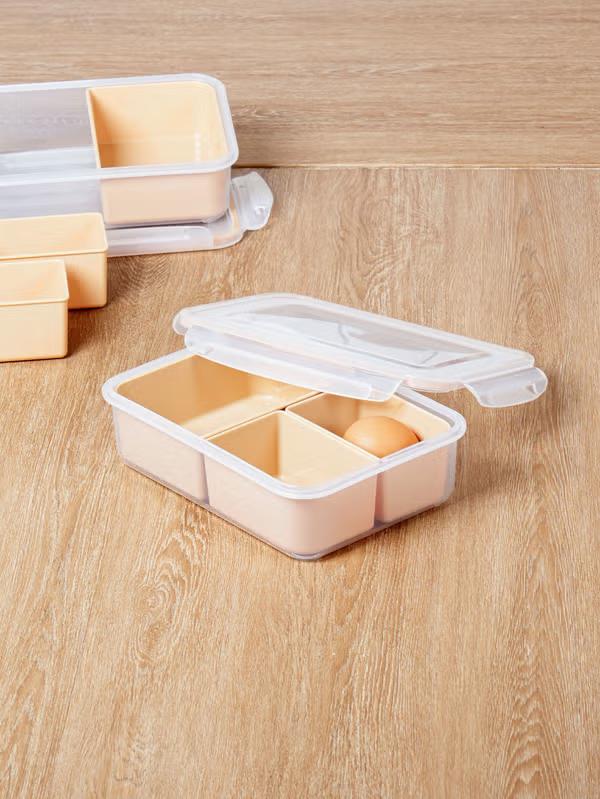 Master Your Meal Prep: Daiso Divided 3-Compartment Rectangular Food Container (1.5L