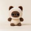 17cm kawaii Table Companion Plush Toy Soft Animal Series Rabbit Fox Dog Plush Doll Office decoration Accompanying Doll Gift