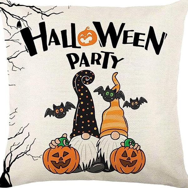 New Funny Pumpkin Print Pillowcase Halloween Home Sofa Decoration Cushion Cover Bedside Pillow