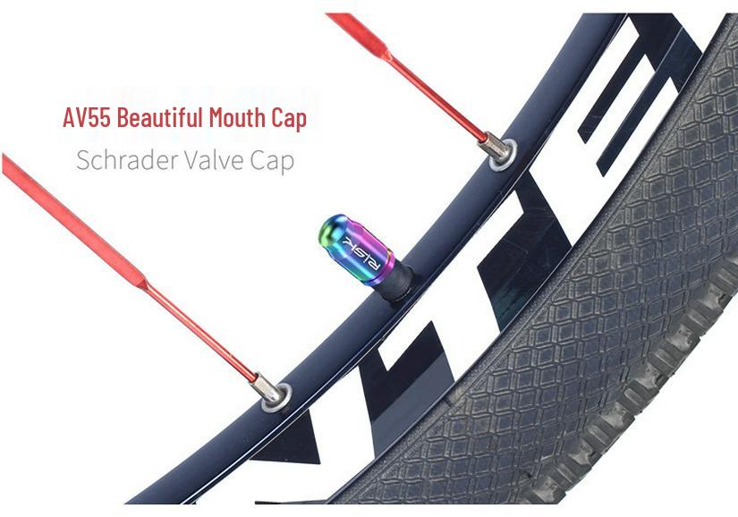 Titanium Alloy Bike Valve Cap for French & American Valves
