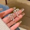 Cold Wind Hollow Bow Stud Earrings Women's Simple Niche Design Ribbon Earrings 2025 New Earrings