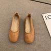 Fashion SUOJIALUN 2024 Summer New Women Flat Shoes Fashion Candy Color Ladies Round Toe Shallow Slip On Ballet Flats Soft Ballerinas Sho
