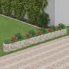 Raised Bed with Gabion Galvanized Iron 610x50x50 Cm