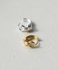Alleun Silver 925 Knot Bold Silver Earrings Luxury