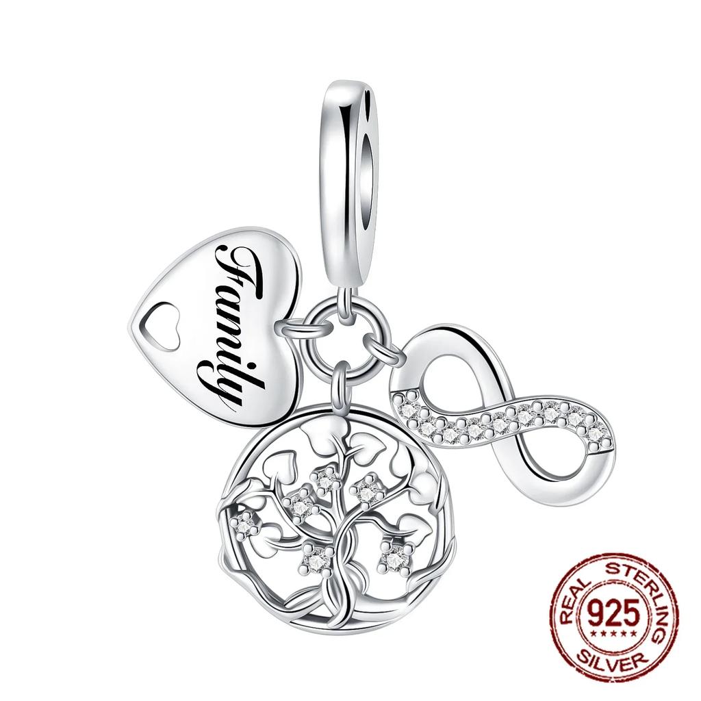 S925 Silver Butterfly Sparkling Flower Iris Tulip Lavender Sunflower Beads Fit Original  Bracelet DIY Bead Women Jewelry