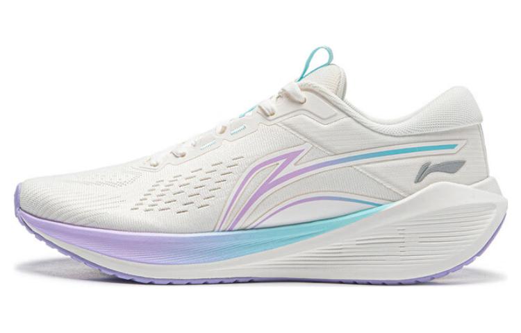 Li Ning MINE V2 Амортизирующие Скользкие Устойчивые к истиранию Низкие Повседневные Беговые Кроссовки Женские Белые ARST054-7 35