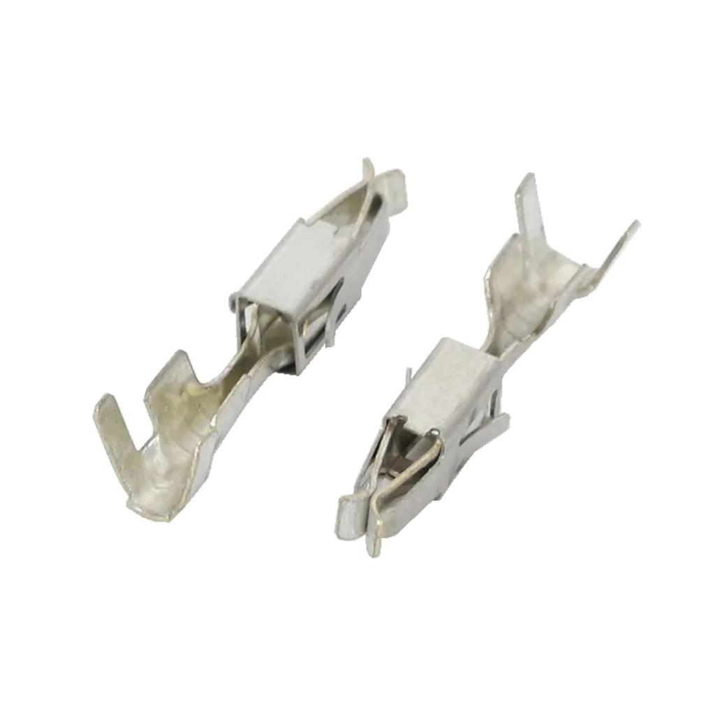 50 PCS 2.8/3.5mm Brass Tinned Electrical Car Wire Harness Connector Wiring Terminal Plug DJ623-E3.5AB/DJ615B-2.8 * 0.8A 2-964300-1(DJ615B-2.8x0.8A)