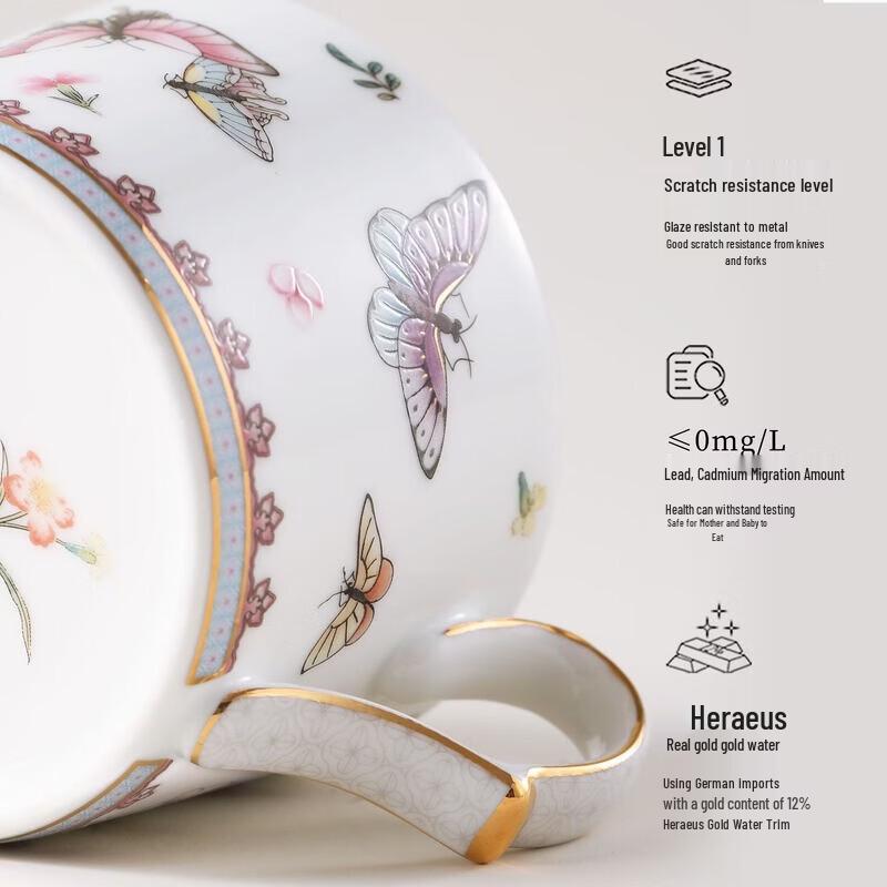 Aowei Jingdezhen  Hundred Blessings  Ceramic Dessert Bowl