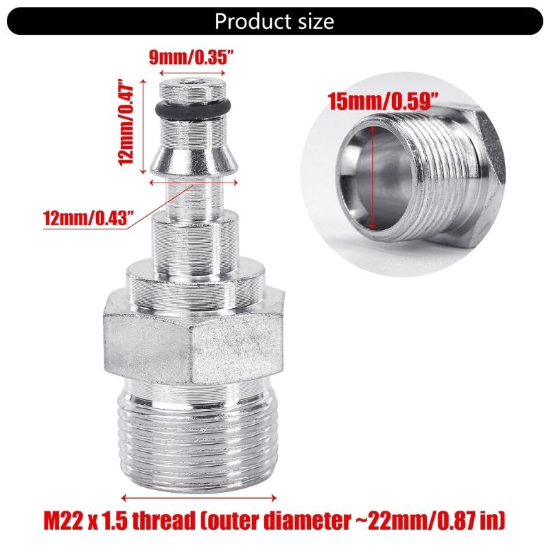 2 Piece Heavy Duty Garden Hose Fittings Couplers Joints Suitable for Vax Pressure Cleaners Metal Quick Release Couplings