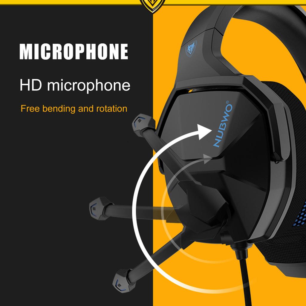 NUBWO N13 3.5mm Wired Gaming Headphones 