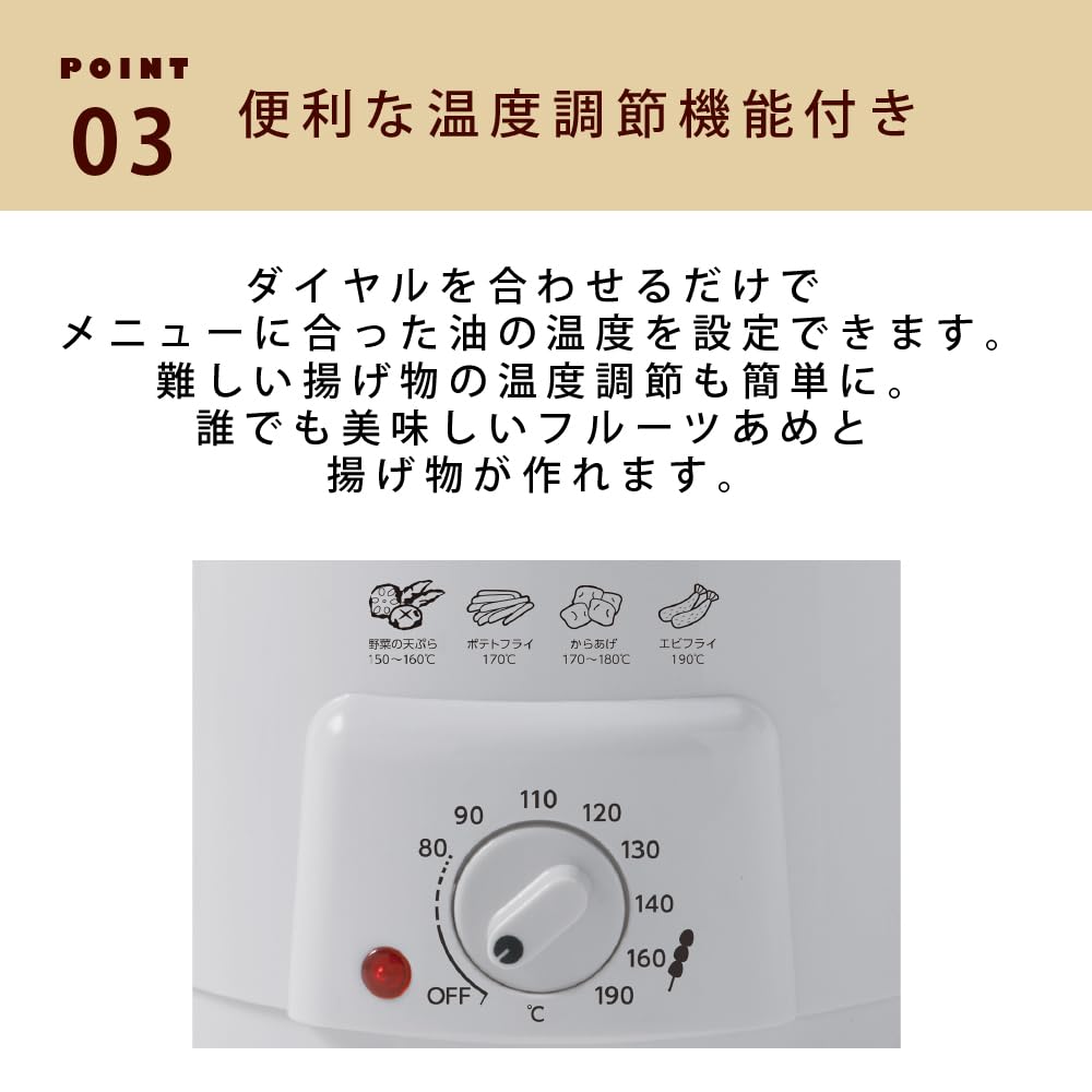 LITHON Street Food Sweets with Adjustable and Makes Apple and Fruit Perfect for Home or Includes Maker/Fryer Temperature, Basket, Grease-Proof Lid,