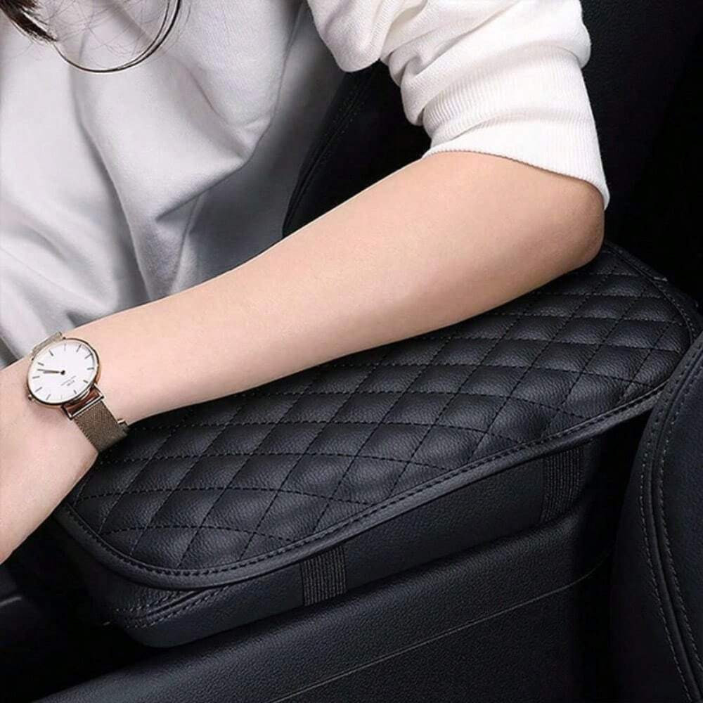 1pc Universal Armrest Box Cushion, Car Center Console Box Cover Protector - Waterproof & Scratch Resistant
