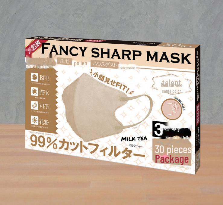 3D Stereo Sun Protection Mask: Thin, Colorful, Breathable, Ear-Proof, Full Japanese Packaging