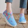 Spring Autumn New Women's Fashion Vulcanize Shoes Water Diamond Casual Breathable Shoes Slip on Printed Women's Sports Shoes