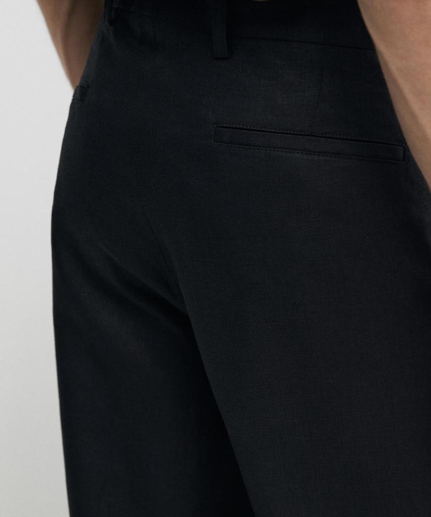 Masimodutti 100% Linen Tailored Suit Pants