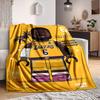 1Pc Lego Lakers Legend Flannel Blanket, Soft And Comfortable, Casual Warm, Camping Travel, Christmas, Halloween Xmas Gift N1152