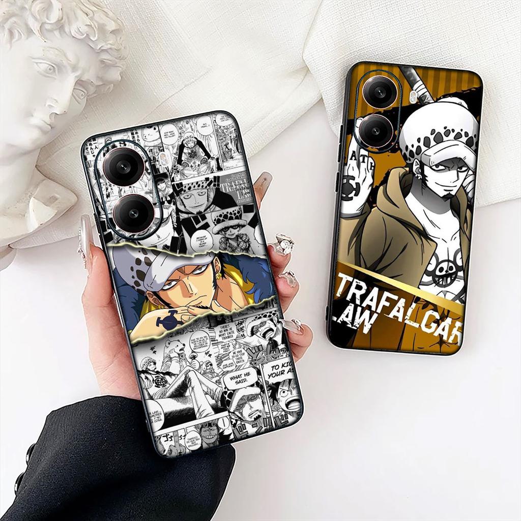 One Piece Luffy Trafalgar Water Law Phone Cover for Xiaomi Redmi 15C 15 A5 9A 9C NFC 9T Note 9 8 8T 4G 5G Protective Case