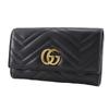 GUCCI GG Marmont Purse 443436 black Calfskin Women Used