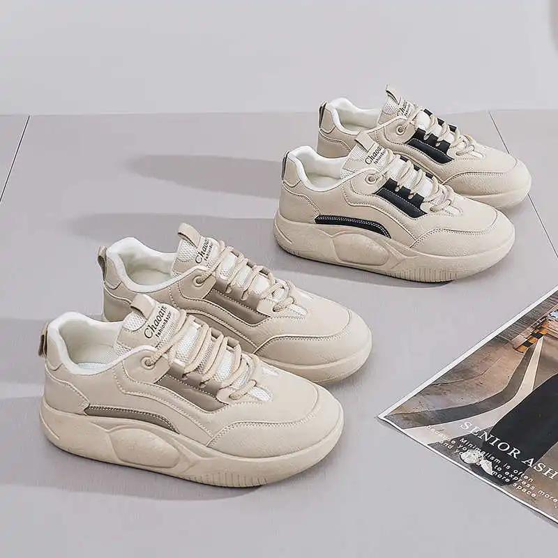 Parkour Appearance Increases Silver Women's Shoes Oxford Luxury Women's High Heel Shoes Sneakers Platform Sport New