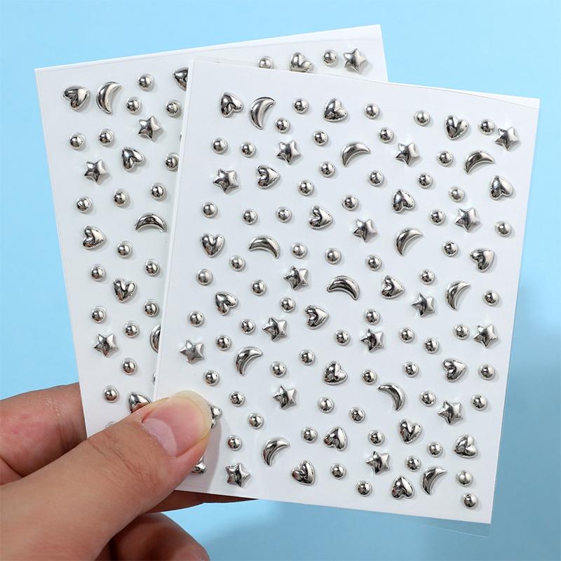 Fake Eyebrow Piercing Fake Lip Labret Studs Stick On Fake Nose Stud Facial Piercing Adhesive Face Jewelry Non Piercing Skin